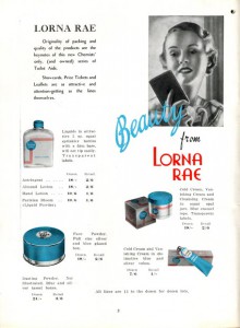 Sigma introduced its Lorna Rae cosmetics line in 1936 - Sigma-Archives